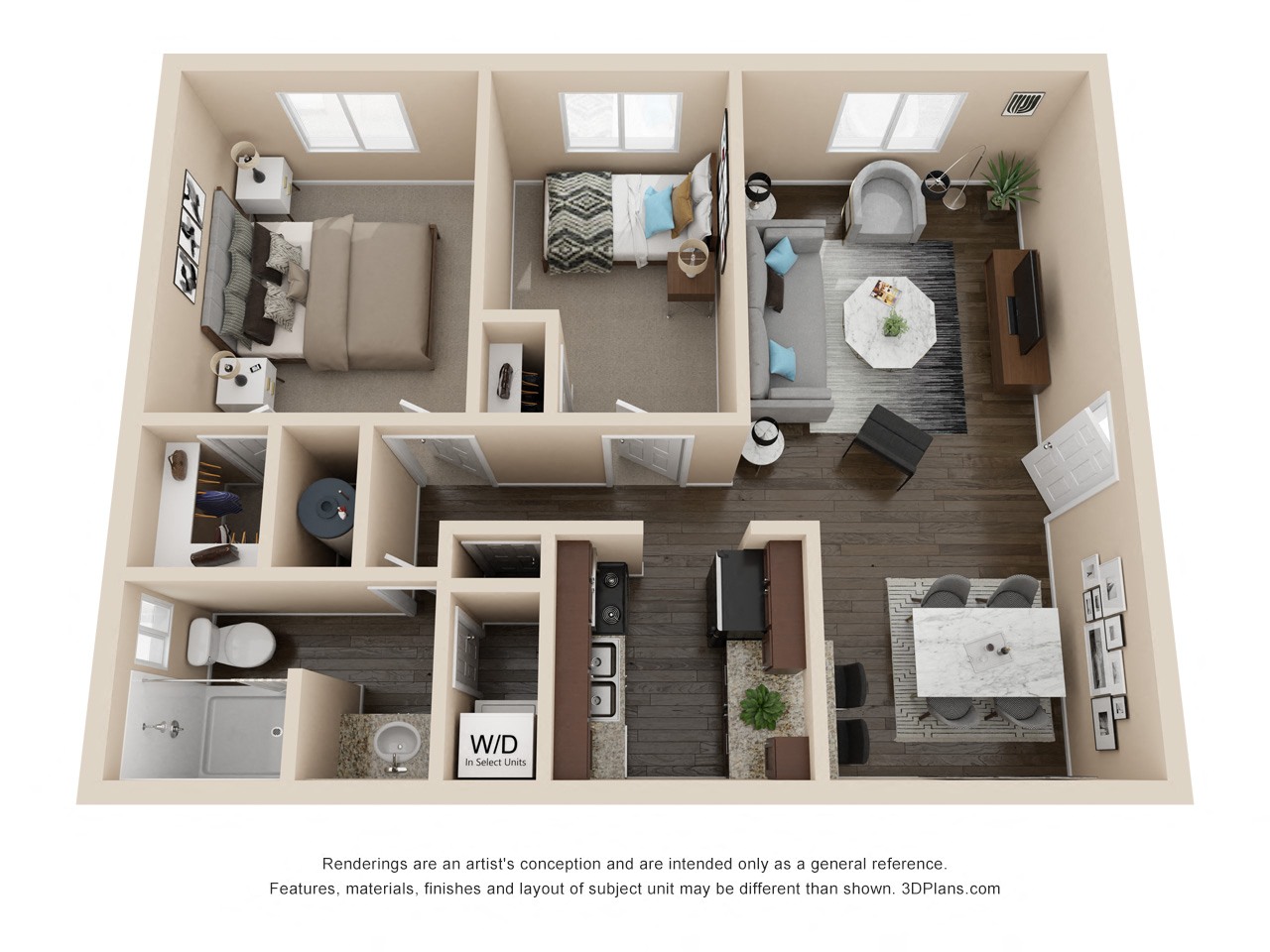 Two Bedroom/ One bathroom